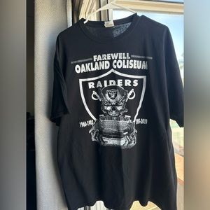 oakland raiders stadium farewell tshirt Men’s 2XL